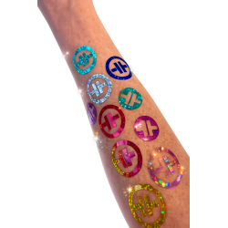 Holographic Face Stickers (4 pack)
