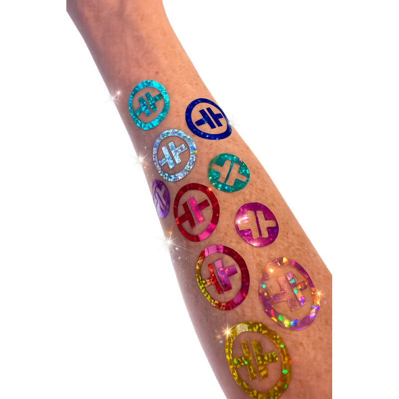 Holographic Face Stickers (4 pack)