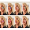 Holographic Face Stickers (4 pack)