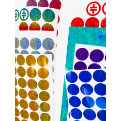 Holographic Face Stickers (4 pack)