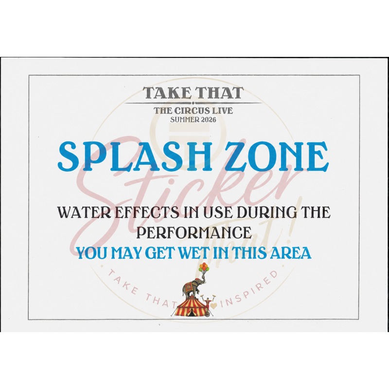 Take That Splash Zone poster