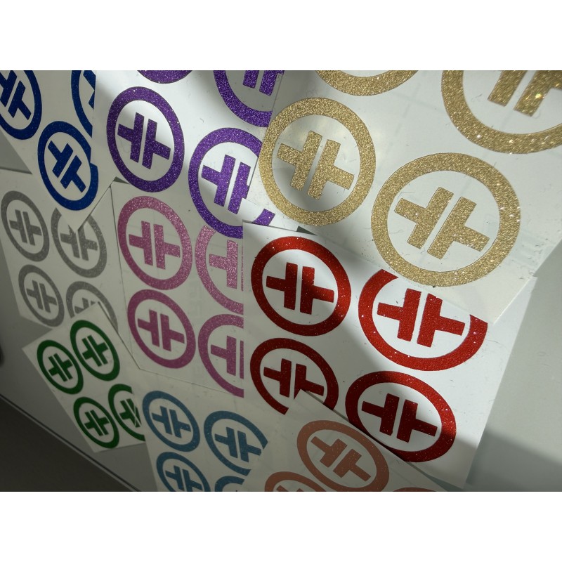 Small stickers - glitter (pack of 12)