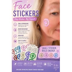 Glitter Face Stickers (4 pack)