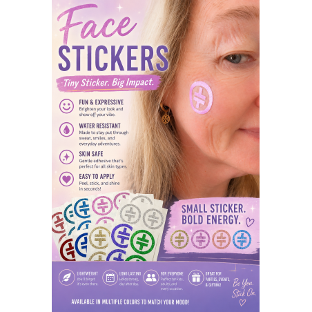 Glitter Face Stickers (4 pack)